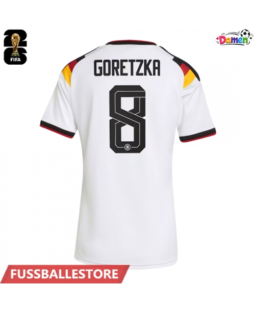 Günstige Deutschland Leon Goretzka #8 Heimtrikot Damen WM 2026 Kurzarm